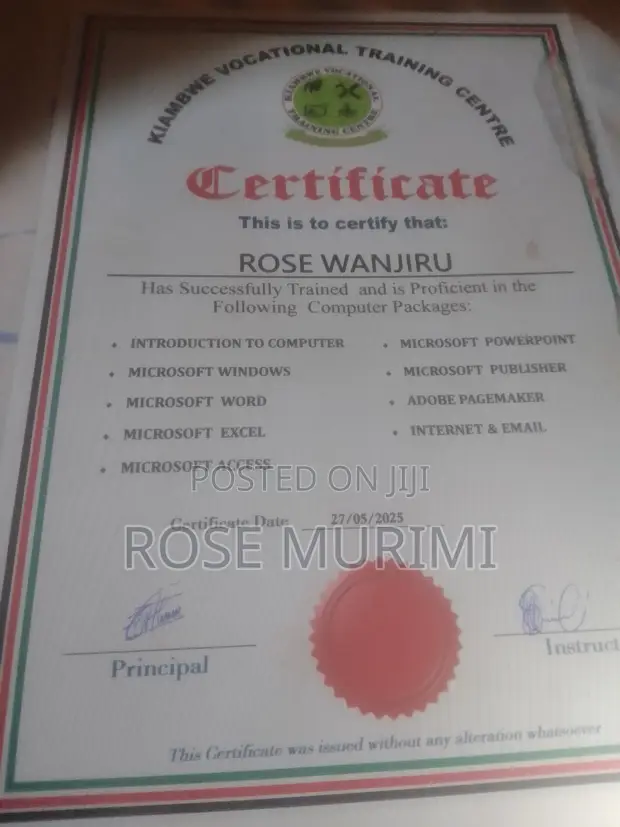 Part-time Weekend CV - Rose - 1