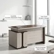 Modern Work Desk - 140cm - 3