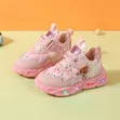 Pink Purple Girls LED Sneakers - 1