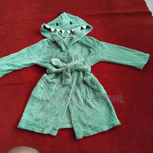 Lee Fleece Hooded Robe - Green - 1