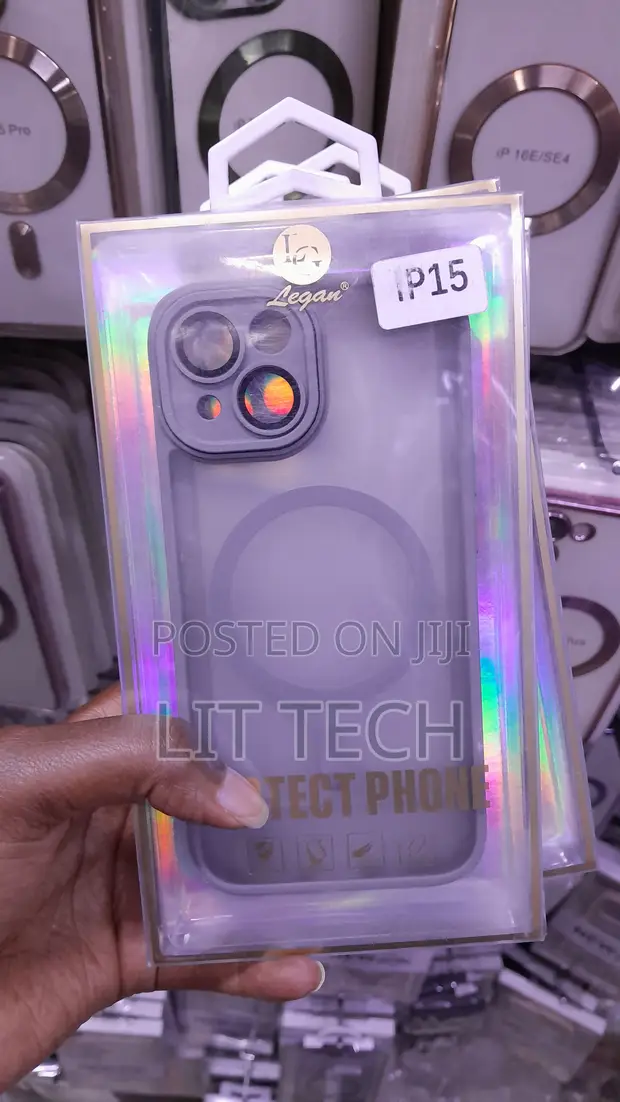 Kifaa cha Kijivu cha Frosted kwa iPhone 15 - 1