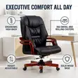 Executive Manager's Chair with Mahogany Arms - 2