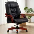 Executive Manager's Chair with Mahogany Arms - 4