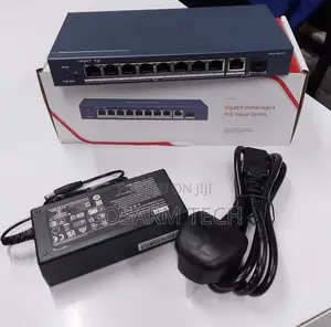 Hikvision 8-Port PoE Gigabit Switch DS-3EO510P-E/M