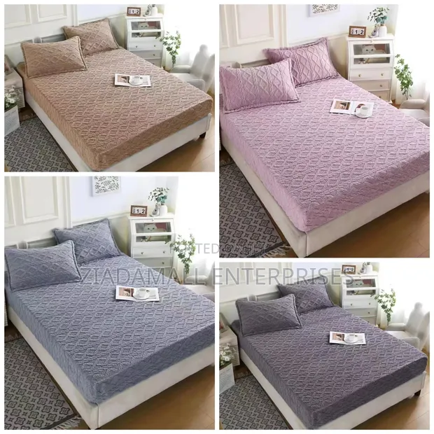 Jacquard Sherpa Fleece Blanket with Pillow Cases (6x7) - 1