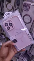 Pink Translucent Case for iPhone 14 Pro Max - 2