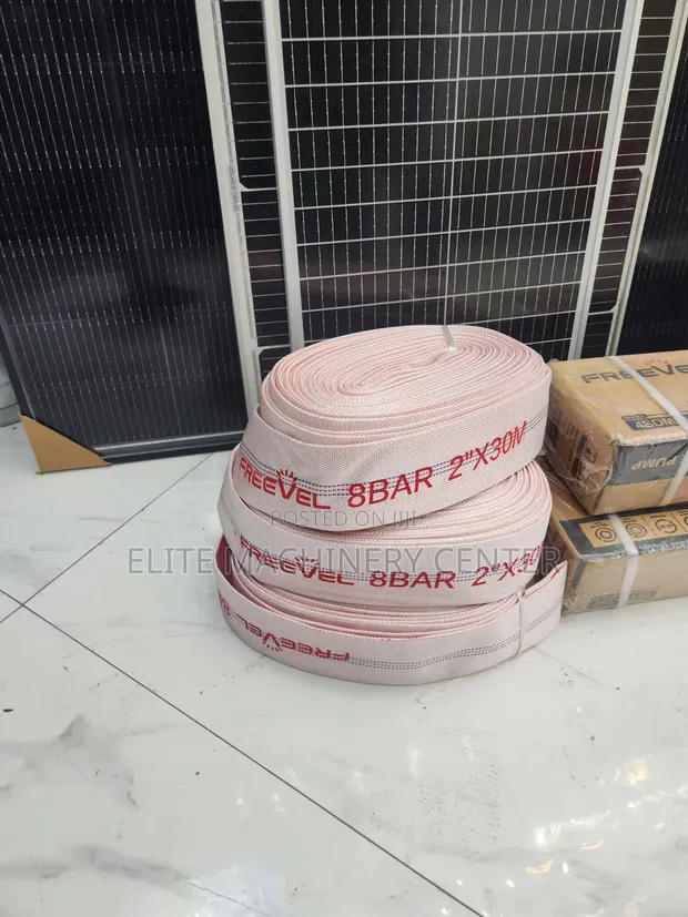 Freevel 8BAR 2" x 30M Canvas Water Delivery/Fire Hose Pipe - 1