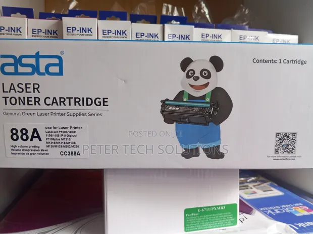 Asta 88A Toner Nyeusi Inayooana na HP LaserJet P1108 - 1