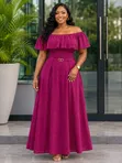 Set ya Top na Sketi ya Off-Shoulder - 1