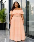 Set ya Top na Sketi ya Off-Shoulder - 3