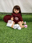 Lifelike Baby Doll with Realistic Silicone Body - 55cm - 2