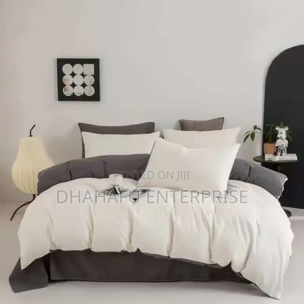 Seti ya 6-in-1 ya Duvet Cover ya Pamba - Queen/King - 1