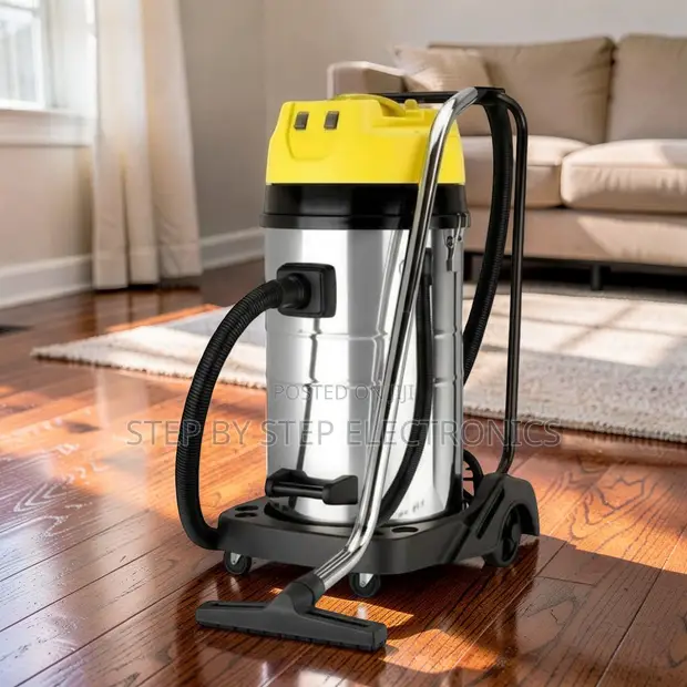 1200W Stainless Steel Wet & Dry Cylinder Vacuum Cleaner (10L, 15L, 20L) - 1
