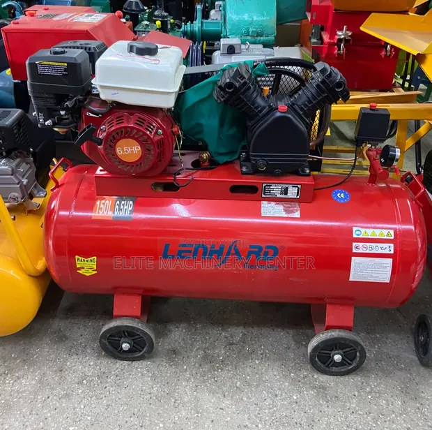 Lenhard 150L 6.5HP Petrol Air Compressor - 1