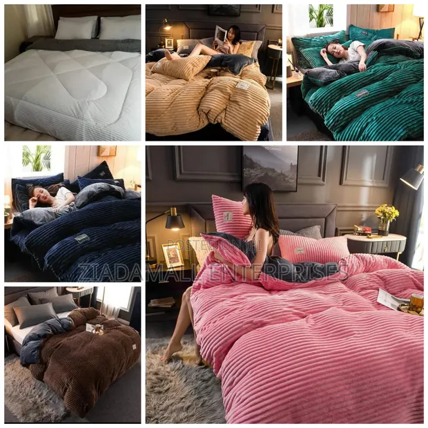 4pc Velvet Duvet Set - 1