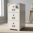 3-Drawer Fireproof Office Safe - 1