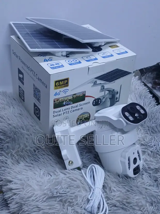 6MP Dual-Lens Solar 4G PTZ Outdoor Security Camera - 1