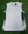 Plain White Basketball Jersey and Shorts Set - 1