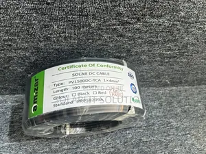 Kebo ya DC ya Solar Nyeusi - 1 Meter