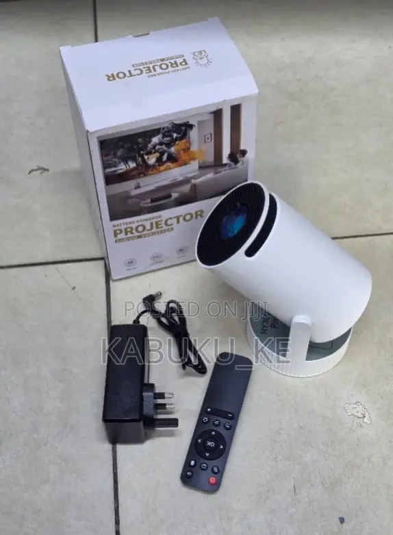HY300 PRO MAX Projector Portable Smart Android Inachajiwa - 1