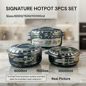 Signature 3-Piece Super Jumbo Stainless Steel Hotpots