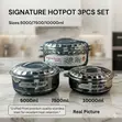 Signature 3-Piece Super Jumbo Stainless Steel Hotpots - 1