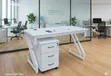 Boss Office Products Modern Office Desk with Storage Pedestal - 1