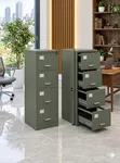 Boss Office Products Green Filing Cabinet - 1