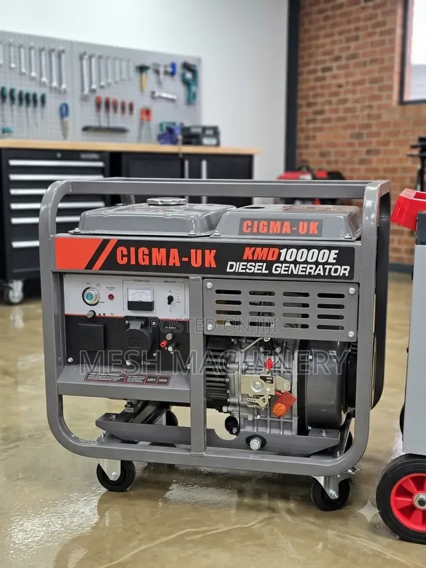 9kva CIGMA-UK Open-Frame Diesel Generator KMD10000E - 1