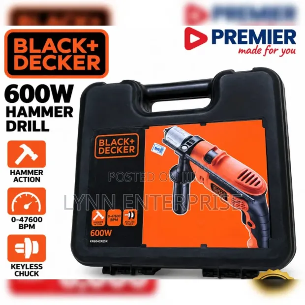 Premier Black & Decker 600W Hammer Drill - 1
