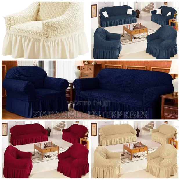 Jacquard Bubbled Loose Cover - 7 Seater - 1