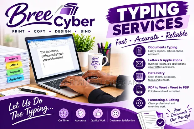 Computer Typing Services - 1