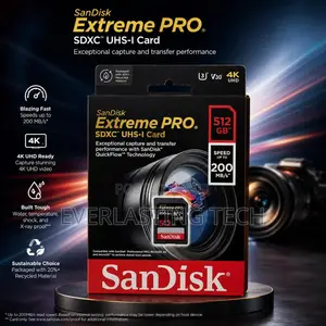 SanDisk Extreme Pro SD Card | 512GB | 200MB/s Read