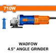 Wadfow 4.5" Angle Grinder 710W - 1