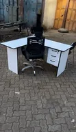 Zenith L-Shaped Ofisi Dawati na Kiti - 2