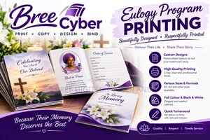 Eulogy, Burial, Funeral Program Printing Services