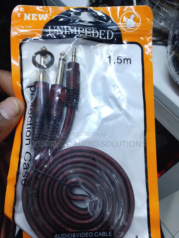 Kebo ya Maikrofoni ya 1.5m 3.5mm Jack hadi 2x XLR - 1