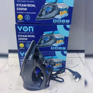 Von Steam Iron Box 2200W Nyeusi