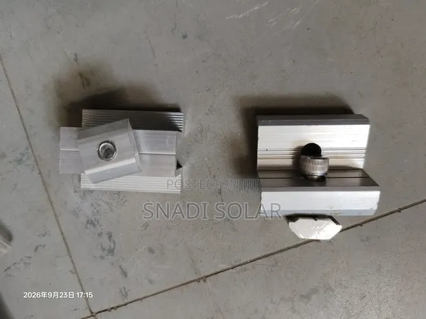 Solar Panel Aluminum Rail Clamps (Middle & End) - 1