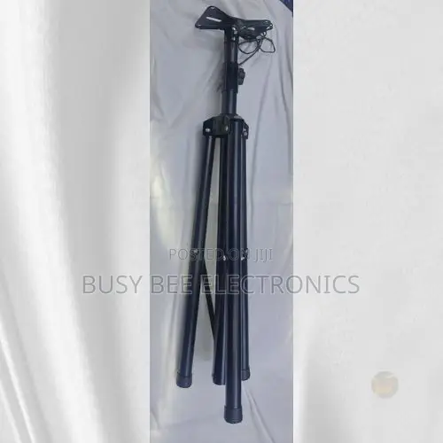 Universal Adjustable Folding Tripod Stand - Nyeusi - 1