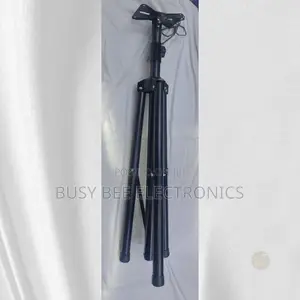 Universal Adjustable Folding Tripod Stand - Nyeusi