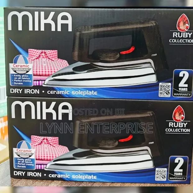 Mika Dry Iron yenye Ceramic Soleplate - 1
