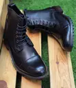 Classic Men's Genuine Leather Lace-Up Ankle Boots - 2