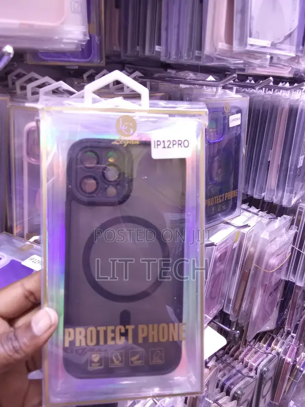 Legan MagSafe Case kwa iPhone 12 Pro - Nyeusi/Kijivu Giza - 1