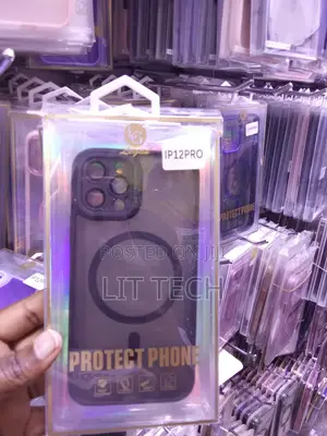 Legan MagSafe Case kwa iPhone 12 Pro - Nyeusi/Kijivu Giza