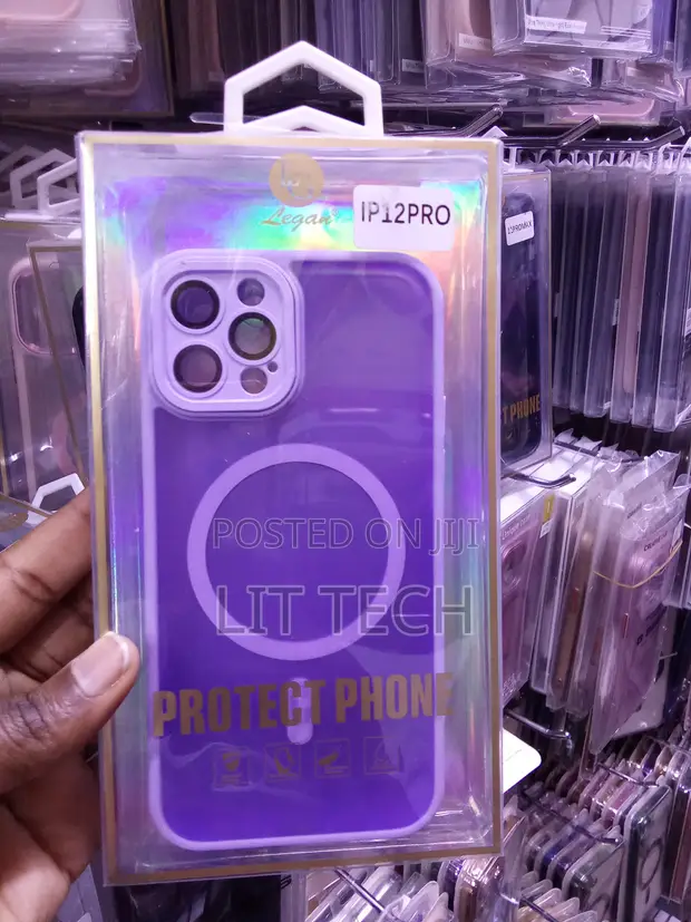 Kifuniko cha Legan Purple MagSafe cha iPhone 12 Pro - 1