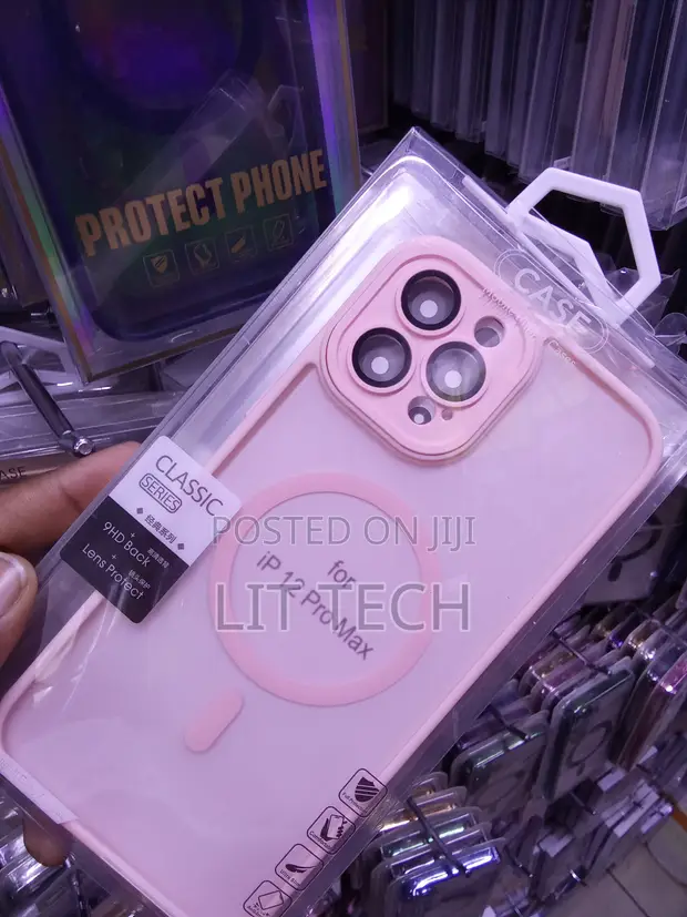 Pink Classic MagSafe Translucent Case for iPhone 12 Pro Max - 1