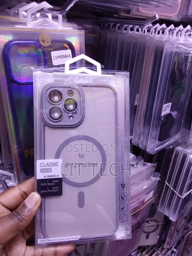 Grey Classic MagSafe Translucent Case for iPhone 12 Pro Max - 1