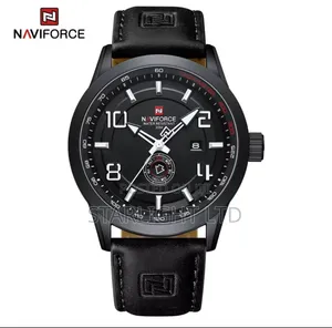 Naviforce 9229 Dark Brown Orange Casual Men's Watch