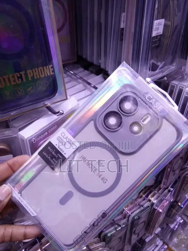 Grey MagSafe Translucent Case for Xiaomi Redmi Note 14 4G - 1